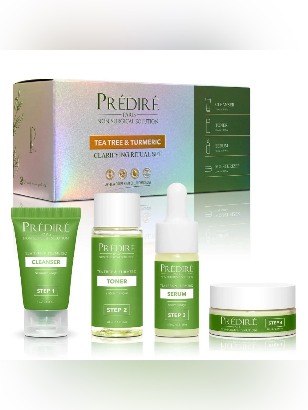 Predire Tea Tree & Turmeric Clarifying Ritual Set ~ Retail $450